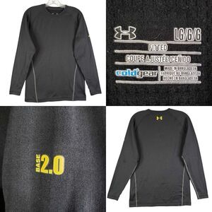 Under Armour Shirt Pullover Base 2.0 Layer Top Women's Size Large L Black